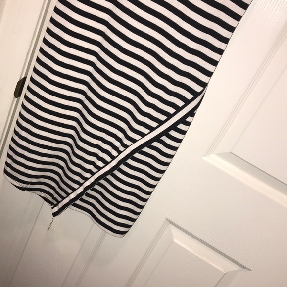 Rue 21 black and white striped dress. - Picture 2 of 5